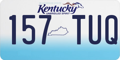 KY license plate 157TUQ