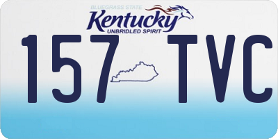 KY license plate 157TVC