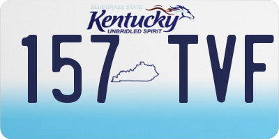KY license plate 157TVF