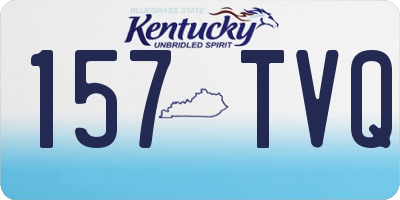 KY license plate 157TVQ