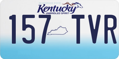 KY license plate 157TVR