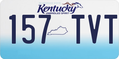 KY license plate 157TVT