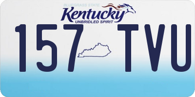 KY license plate 157TVU