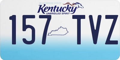 KY license plate 157TVZ