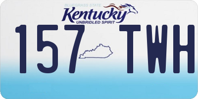 KY license plate 157TWH