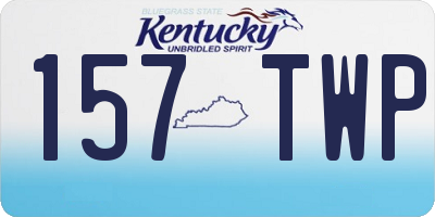 KY license plate 157TWP