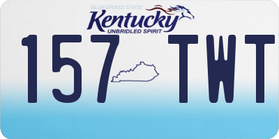 KY license plate 157TWT