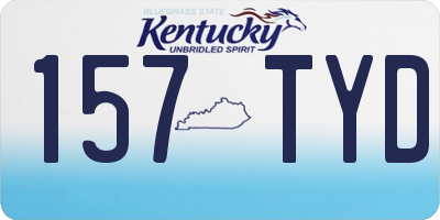 KY license plate 157TYD