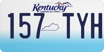 KY license plate 157TYH
