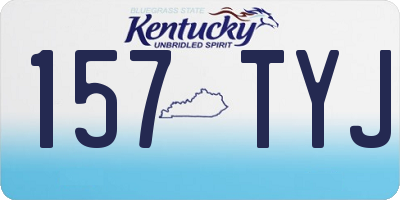 KY license plate 157TYJ