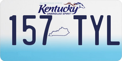 KY license plate 157TYL
