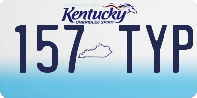 KY license plate 157TYP