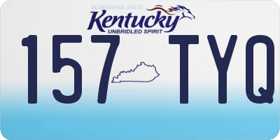 KY license plate 157TYQ
