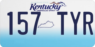 KY license plate 157TYR