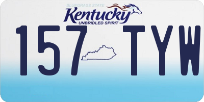 KY license plate 157TYW