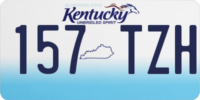 KY license plate 157TZH