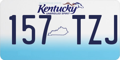KY license plate 157TZJ