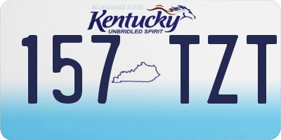 KY license plate 157TZT