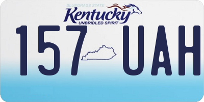 KY license plate 157UAH