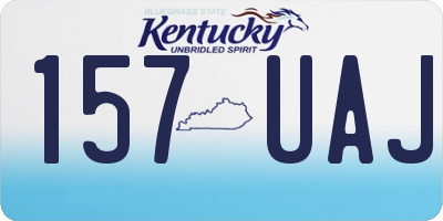 KY license plate 157UAJ
