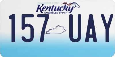 KY license plate 157UAY