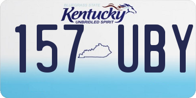KY license plate 157UBY