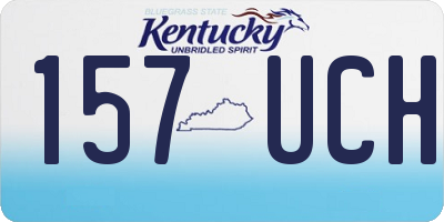 KY license plate 157UCH
