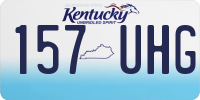 KY license plate 157UHG