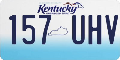 KY license plate 157UHV