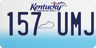 KY license plate 157UMJ