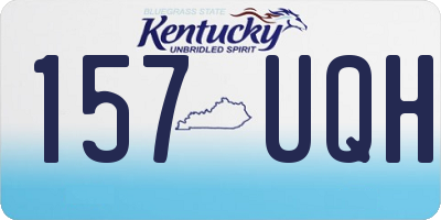KY license plate 157UQH