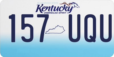 KY license plate 157UQU