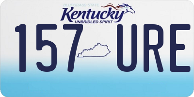 KY license plate 157URE