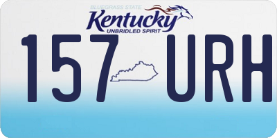 KY license plate 157URH