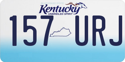 KY license plate 157URJ