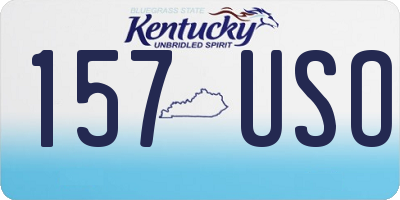 KY license plate 157USO