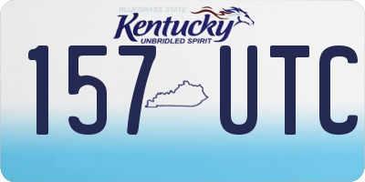 KY license plate 157UTC