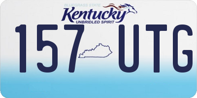 KY license plate 157UTG