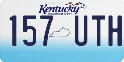 KY license plate 157UTH
