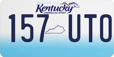KY license plate 157UTO