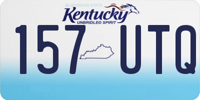KY license plate 157UTQ