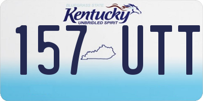 KY license plate 157UTT