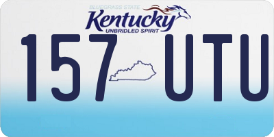 KY license plate 157UTU