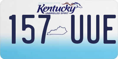KY license plate 157UUE
