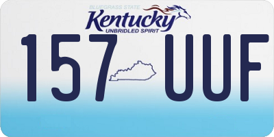 KY license plate 157UUF