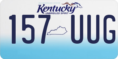 KY license plate 157UUG