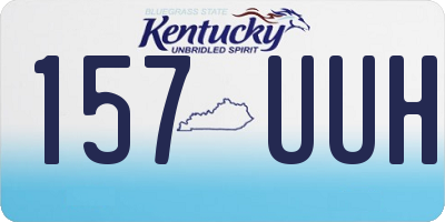 KY license plate 157UUH
