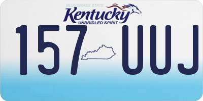 KY license plate 157UUJ