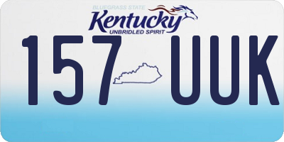 KY license plate 157UUK