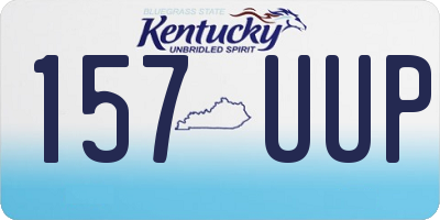 KY license plate 157UUP